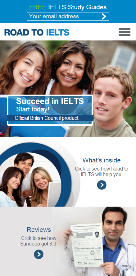 ieltspractice mobile browser preview