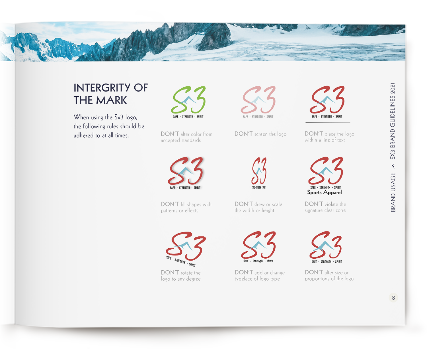 Sx3 Brand Guidelines: Intergrity of the mark